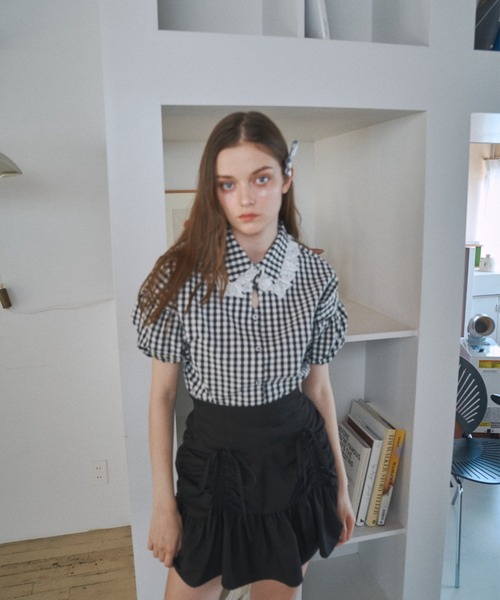 涙あきなで肩ブラウス