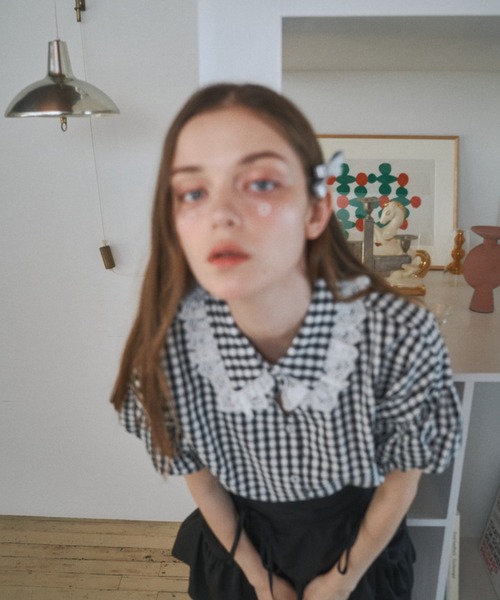 涙あきなで肩ブラウス