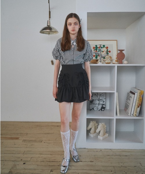 涙あきなで肩ブラウス