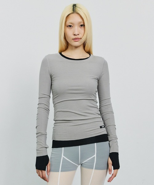 SORIN(ソリン )の「Lyocell Basic Fit Top/リヨセル ベーシックフィットトップ(Tシャツ/カットソー・レディース・ブラック/グレー/ホワイト/ベージュ・38)」の3枚目の写真