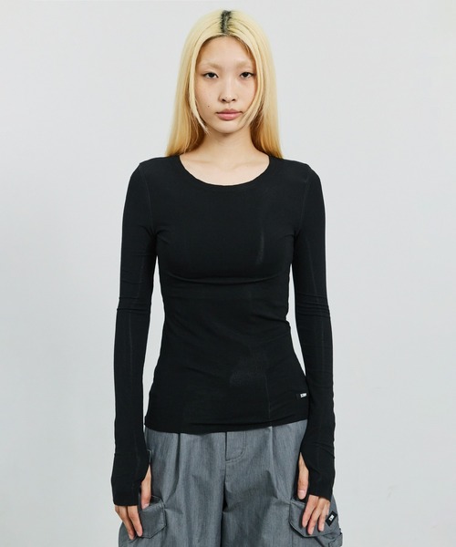 SORIN(ソリン )の「Lyocell Basic Fit Top/リヨセル ベーシックフィットトップ(Tシャツ/カットソー・レディース・ブラック/グレー/ホワイト/ベージュ・38)」の1枚目の写真