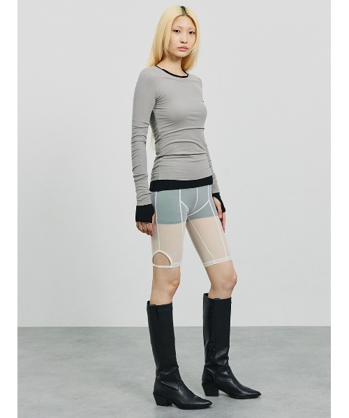 SORIN(ソリン )の「Lyocell Basic Fit Top/リヨセル ベーシックフィットトップ(Tシャツ/カットソー・レディース・ブラック/グレー/ホワイト/ベージュ・38)」の14枚目の写真