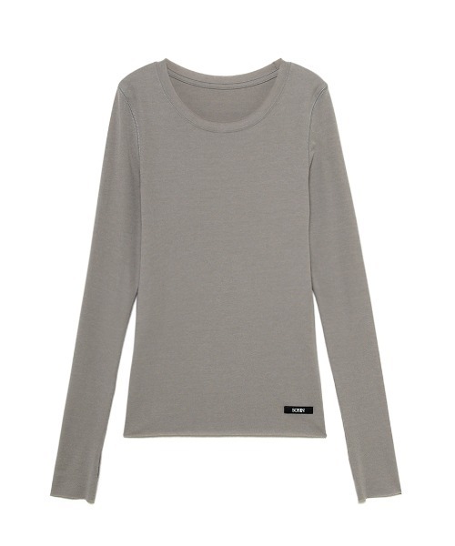 SORIN(ソリン )の「Lyocell Basic Fit Top/リヨセル ベーシックフィットトップ(Tシャツ/カットソー・レディース・ブラック/グレー/ホワイト/ベージュ・38)」の16枚目の写真