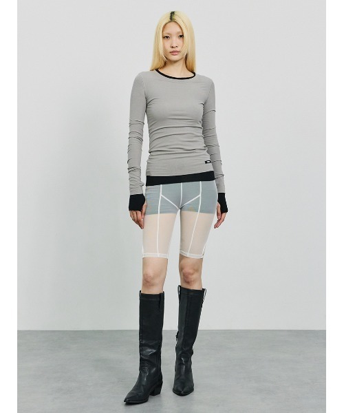 SORIN(ソリン )の「Lyocell Basic Fit Top/リヨセル ベーシックフィットトップ(Tシャツ/カットソー・レディース・ブラック/グレー/ホワイト/ベージュ・38)」の18枚目の写真