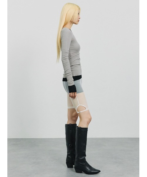 SORIN(ソリン )の「Lyocell Basic Fit Top/リヨセル ベーシックフィットトップ(Tシャツ/カットソー・レディース・ブラック/グレー/ホワイト/ベージュ・38)」の22枚目の写真