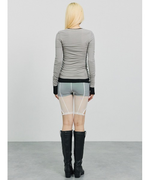 SORIN(ソリン )の「Lyocell Basic Fit Top/リヨセル ベーシックフィットトップ(Tシャツ/カットソー・レディース・ブラック/グレー/ホワイト/ベージュ・38)」の20枚目の写真