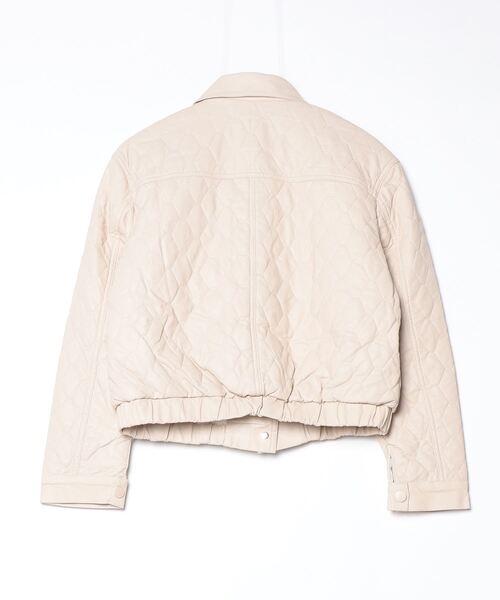 伊太利屋　ファー　キルティングジャケット　ブルゾン セール】ファー襟キルティングジャケット（ブルゾン）｜TITTY&CO