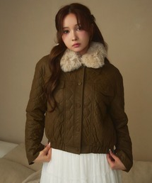 HTH ファーブルゾン faux fur jacket（ブルゾン）｜HTH（エイチティーエイチ）の