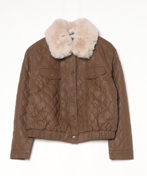 アルチビオ＊2wayファー付きキルティングセットアップ アウター ジャケット アルチビオ＊2wayファー付きキルティングセットアップ アウター