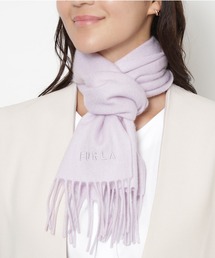 新品 フルラ✨カシミヤ ストール 大判 マフラー パープル 洗えるカシミヤ FURLA ストール マフラー カシミヤ100％ 無地 洗える ビッグ