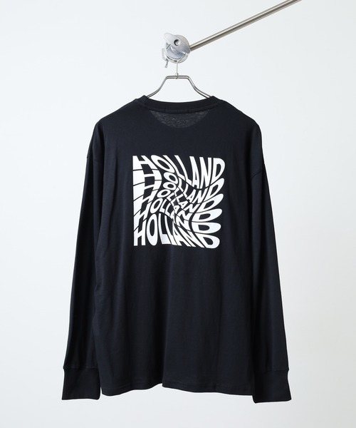 FUNALIVE(ファンアライブ)の「オーバーサイズ プリント ロングTシャツ Oversized printed long sleeve T-shirt unisex(Tシャツ/カットソー・メンズ・ヘザーチャコール/オフホワイト/チャコールグレー/ネイビー/ブラック/杢グレー/ホワイト系3/ホワイト系2/ヘザーグレー/ホワイト系1/ブラック系2/オートミール/ブラック系4/チャコール/サックスブルー/ブラック系1/ネイビー系1/パープル・L/M/XL)」の7枚目の写真