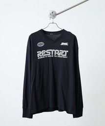 オーバーサイズ プリント ロングTシャツ Oversized printed long sleeve T-shirt unisex