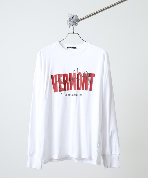 FUNALIVE(ファンアライブ)の「オーバーサイズ プリント ロングTシャツ Oversized printed long sleeve T-shirt unisex(Tシャツ/カットソー・メンズ・ヘザーチャコール/オフホワイト/チャコールグレー/ネイビー/ブラック/杢グレー/ホワイト系3/ホワイト系2/ヘザーグレー/ホワイト系1/ブラック系2/オートミール/ブラック系4/チャコール/サックスブルー/ブラック系1/ネイビー系1/パープル・L/M/XL)」の2枚目の写真