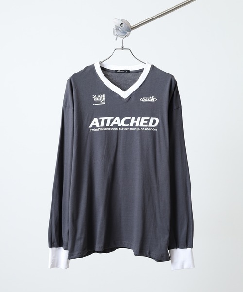FUNALIVE(ファンアライブ)の「オーバーサイズ プリント ロングTシャツ Oversized printed long sleeve T-shirt unisex(Tシャツ/カットソー・メンズ・ヘザーチャコール/オフホワイト/チャコールグレー/ネイビー/ブラック/杢グレー/ホワイト系3/ホワイト系2/ヘザーグレー/ホワイト系1/ブラック系2/オートミール/ブラック系4/チャコール/サックスブルー/ブラック系1/ネイビー系1/パープル・L/M/XL)」の13枚目の写真