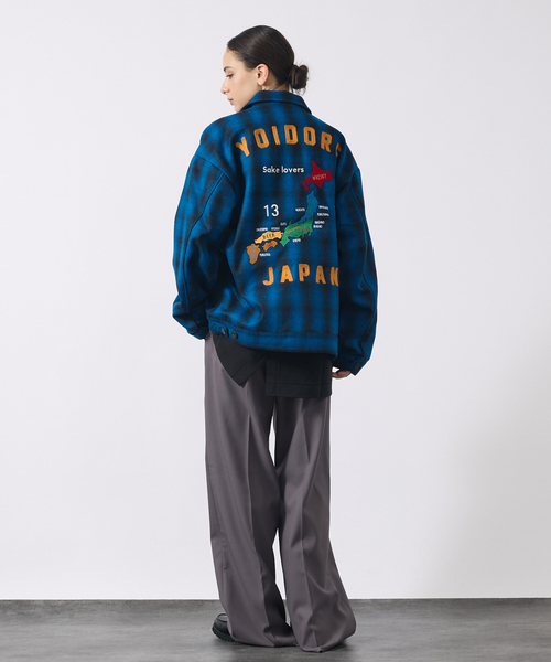 ABAHOUSE（アバハウス）の「【YOIDORE / ヨイドレ】Souvenir Wool Jacket / スーベニアウールジャケット/ベトジャン/バッファローチェック/ユニセックス（ブルゾン・メンズ・ブラック/レッド/ブルー・L/M）」の18枚目の写真