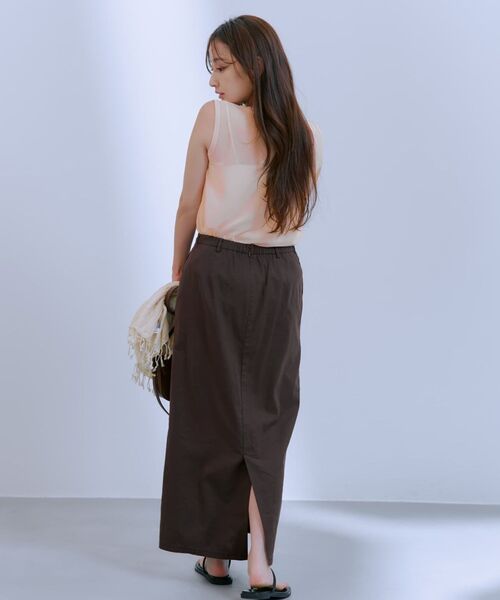 COHINA（コヒナ）の「シアーレイヤードノースリセット 【低身長・小柄女性】（タンクトップ・レディース・グレー/ピンク/グリーン・ONE SIZE）」の9枚目の写真