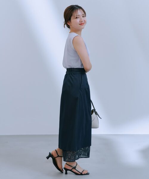 COHINA（コヒナ）の「シアーレイヤードノースリセット 【低身長・小柄女性】（タンクトップ・レディース・グレー/ピンク/グリーン・ONE SIZE）」の15枚目の写真