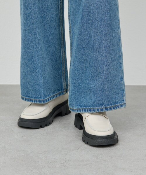 GALLARDAGALANTE（ガリャルダガランテ）の「【2.718】タンクソールローファー（ブーツ・レディース・ブラック/アイボリー・38/36/37）」の4枚目の写真