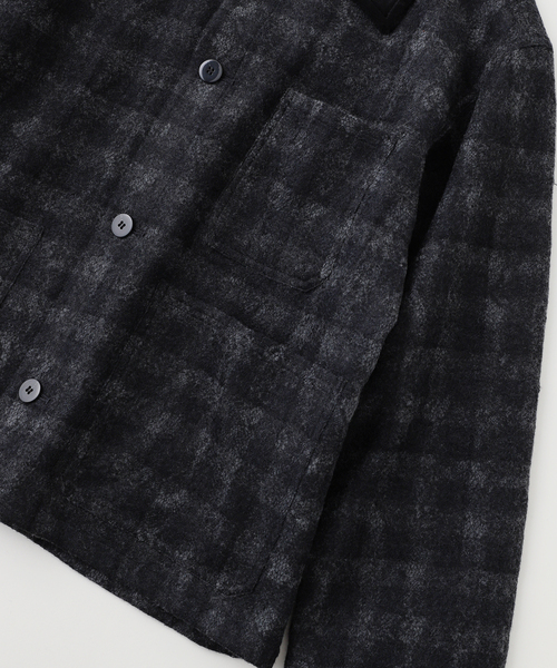 EDIFICE(エディフィス)の「TanC (タンク) LACE CHECK COVERALL(その他アウター・メンズ・グリーン/ライトグレー・FREE)」の6枚目の写真