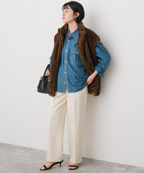 Spick & Span(スピックアンドスパン)の「サキソニーイージースラックスパンツ(スラックス・レディース・ホワイト/その他1/その他6・34/36/38/40)」の5枚目の写真