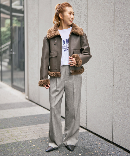 Spick & Span(スピックアンドスパン)の「サキソニーイージースラックスパンツ(スラックス・レディース・ホワイト/その他1/その他6・34/36/38/40)」の6枚目の写真