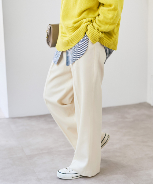 Spick & Span(スピックアンドスパン)の「サキソニーイージースラックスパンツ(スラックス・レディース・ホワイト/その他1/その他6・34/36/38/40)」の11枚目の写真