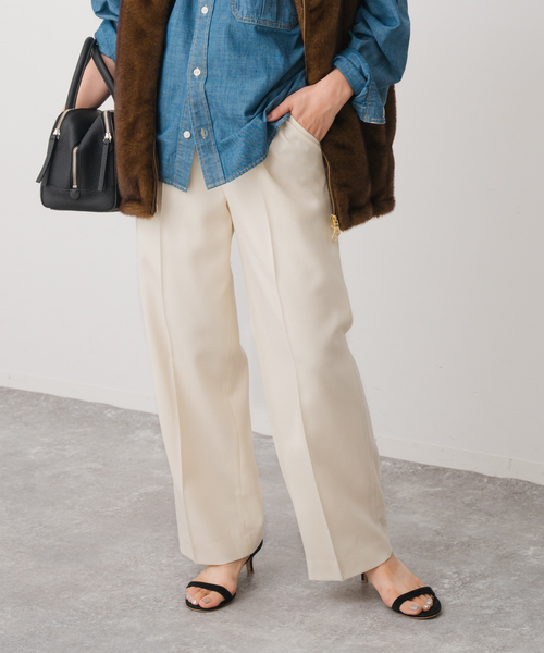 Spick & Span(スピックアンドスパン)の「サキソニーイージースラックスパンツ(スラックス・レディース・ホワイト/その他1/その他6・34/36/38/40)」の15枚目の写真