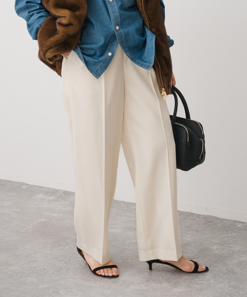 Spick & Span(スピックアンドスパン)の「サキソニーイージースラックスパンツ(スラックス・レディース・ホワイト/その他1/その他6・34/36/38/40)」の16枚目の写真