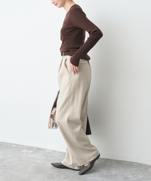 セール】サキソニーイージースラックスパンツ（スラックス）｜Spick