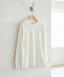【JEMORGAN / ジェーイーモーガン】20/2天竺 ピグメントバイオウォッシュ ポケット付き 長袖Tシャツ ユニセックス
