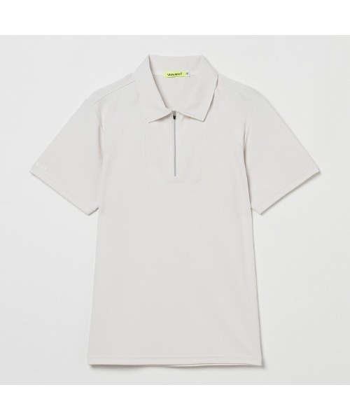 VIVA HEART(ビバハート)の「【VIVA HEART/GOLF】ピンタックカノコ半袖ポロシャツ(ポロシャツ・メンズ・ホワイト×ブラック/ブラック/オフホワイト・50/52/48)」の8枚目の写真