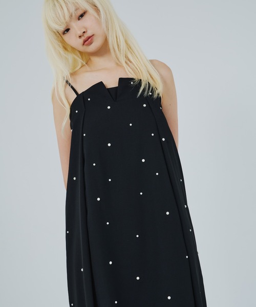 ★ANDRESD★ oval form pearl dress【Lサイズ】 オーバルフォルムパールドレス / oval form pearl dress（ドレス