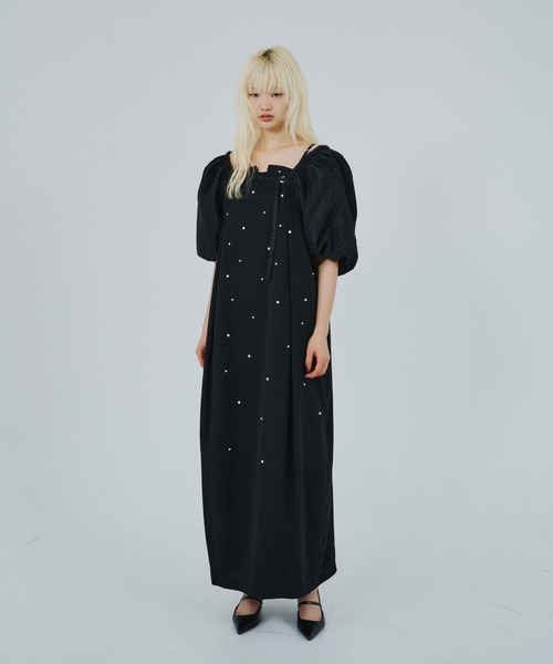 （*）様 Andresd ブラックパールドレス　お呼ばれドレス 楽天市場】【公式】 ANDRESD アンドレスド 【 frills flare