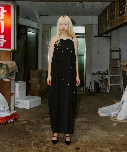 ★ANDRESD★ oval form pearl dress【Lサイズ】 オーバルフォルムパールドレス / oval form pearl dress（ドレス