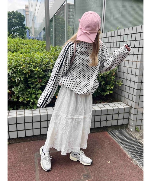 WC（ダブル シー）の「《セットアップ対応★》ドットフリースパーカー（パーカー・レディース・ホワイト/ブラック・FREE）」の10枚目の写真