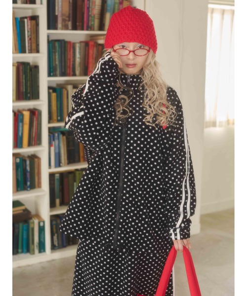 WC（ダブル シー）の「《セットアップ対応★》ドットフリースパーカー（パーカー・レディース・ホワイト/ブラック・FREE）」の9枚目の写真