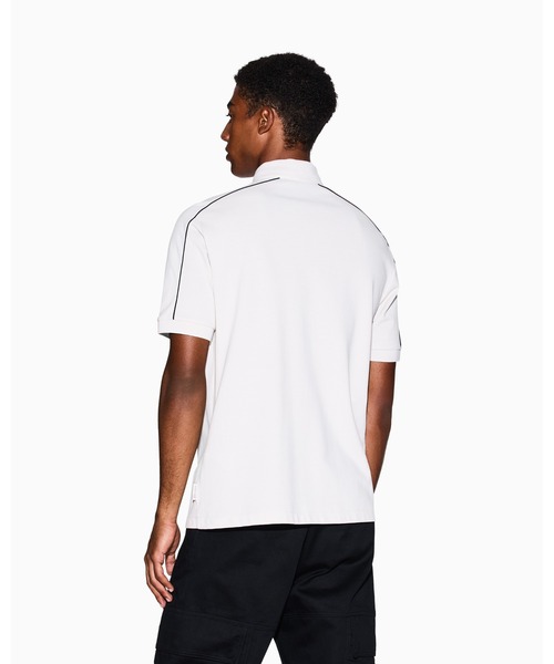 ARMANI EXCHANGE(アルマーニエクスチェンジ)の「【A|X アルマーニ エクスチェンジ】AXロゴ コットンピケ 半袖ポロシャツ/REGULAR(ポロシャツ・メンズ・ブラック/ストーン・MEDIUM/LARGE/X-SMALL/SMALL/X-LARGE)」の3枚目の写真