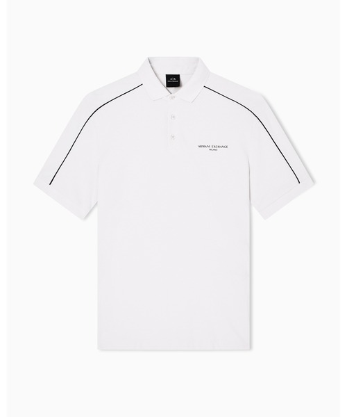 ARMANI EXCHANGE(アルマーニエクスチェンジ)の「【A|X アルマーニ エクスチェンジ】AXロゴ コットンピケ 半袖ポロシャツ/REGULAR(ポロシャツ・メンズ・ブラック/ストーン・MEDIUM/LARGE/X-SMALL/SMALL/X-LARGE)」の6枚目の写真