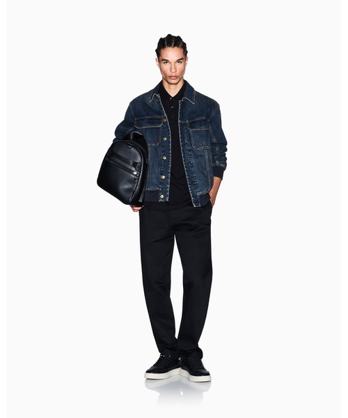 ARMANI EXCHANGE(アルマーニエクスチェンジ)の「【A|X アルマーニ エクスチェンジ】AXロゴ コットンピケ 半袖ポロシャツ/REGULAR(ポロシャツ・メンズ・ブラック/ストーン・MEDIUM/LARGE/X-SMALL/SMALL/X-LARGE)」の9枚目の写真