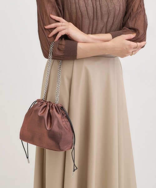 SHOO・LA・RUE（シューラルー）の「チェーンミニショルダーバッグ（ショルダーバッグ・レディース・ブラック/ブロンズ/グレー/シルバー・00）」の4枚目の写真