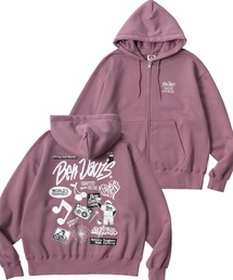 コーチジャケット プリント」に該当するピンク/桃色系のメンズ