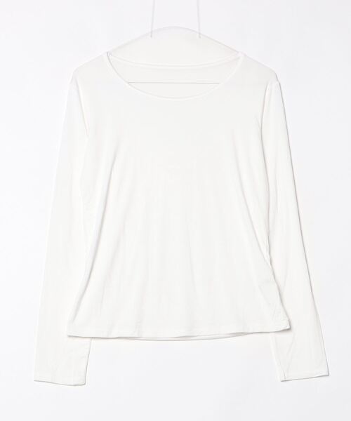 Dream garden(ドリームガーデン)の「バックチュール 切り替えドレープ トップス(Tシャツ/カットソー・レディース・グレー/ホワイト/ブラック・FREE)」の13枚目の写真