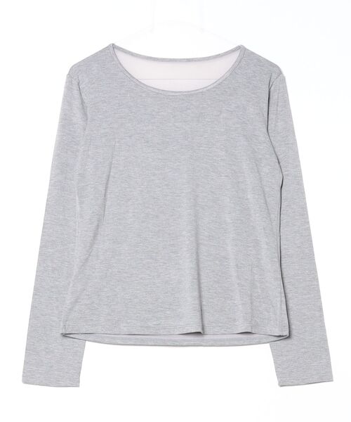 Dream garden(ドリームガーデン)の「バックチュール 切り替えドレープ トップス(Tシャツ/カットソー・レディース・グレー/ホワイト/ブラック・FREE)」の14枚目の写真