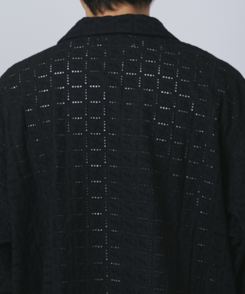 B.C STOCK(ベーセーストック)の「オーバーダイレース ロングスリーブシャツ(シャツ/ブラウス・メンズ・ブラック/ブラウン/キャメル・FREE)」の18枚目の写真