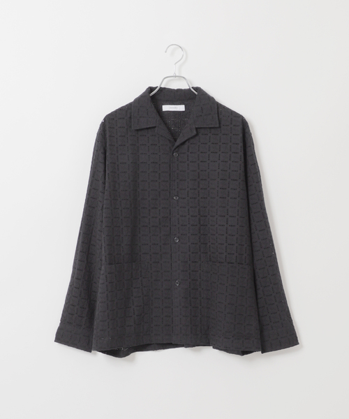 B.C STOCK(ベーセーストック)の「オーバーダイレース ロングスリーブシャツ(シャツ/ブラウス・メンズ・ブラック/ブラウン/キャメル・FREE)」の20枚目の写真