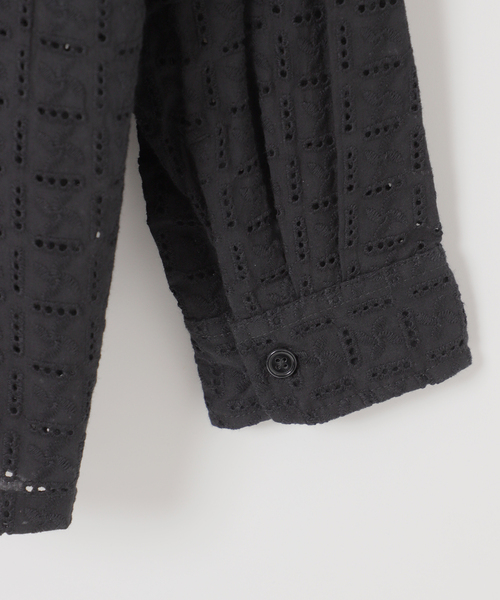 B.C STOCK(ベーセーストック)の「オーバーダイレース ロングスリーブシャツ(シャツ/ブラウス・メンズ・ブラック/ブラウン/キャメル・FREE)」の16枚目の写真