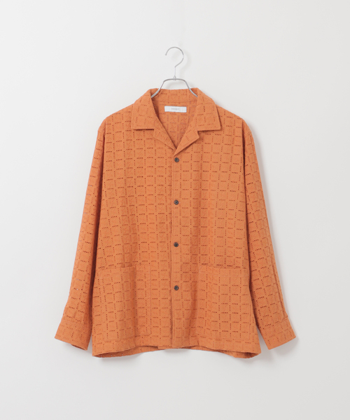 B.C STOCK(ベーセーストック)の「オーバーダイレース ロングスリーブシャツ(シャツ/ブラウス・メンズ・ブラック/ブラウン/キャメル・FREE)」の10枚目の写真