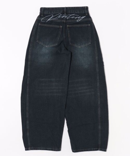 almo（アルモ）の「【LAMPOON】ヒップ刺繍バギーデニムパンツ（デニムパンツ・レディース・ブルー・SMALL/MEDIUM/LARGE）」の7枚目の写真