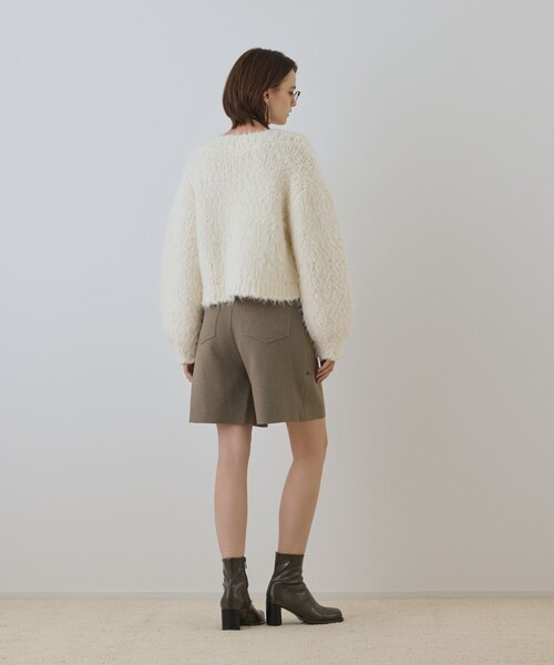GRACE CONTINENTAL(グレースコンチネンタル)の「ツイーディーハーフパンツ(その他パンツ・レディース・カーキ/ブラック・38/36)」の5枚目の写真