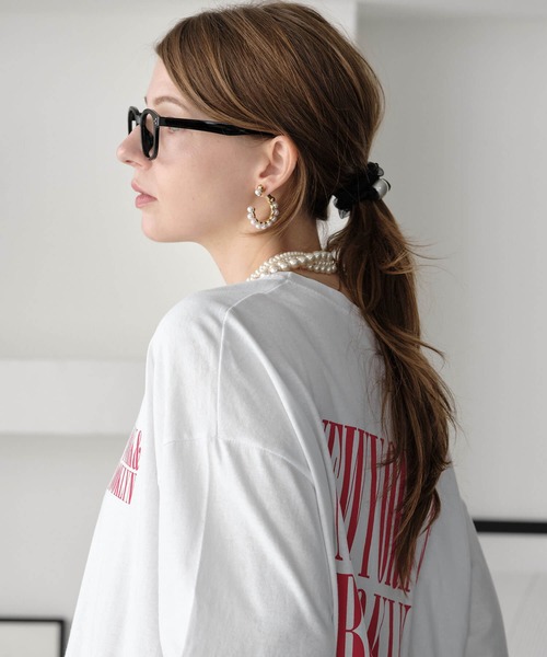 ZAKKA-BOX(ザッカボックス)の「パールフープWキャッチピアス(ピアス(両耳用)・レディース・ゴールド・FREE)」の3枚目の写真